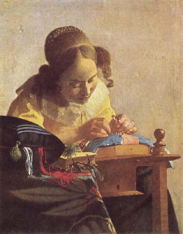Jan Vermeer The Lacemaker oil painting picture